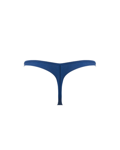 Avery Perizoma con Ricami Floreali Blu